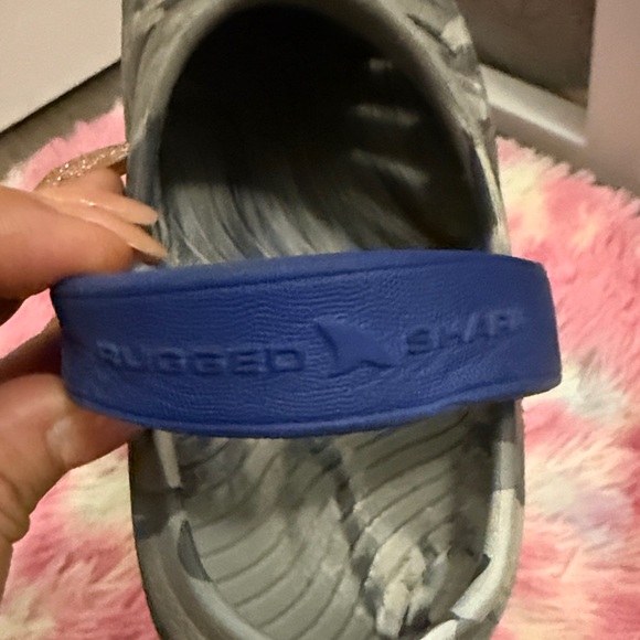 Kids' Gray and Blue Water Shoes - Picture 5 of 5